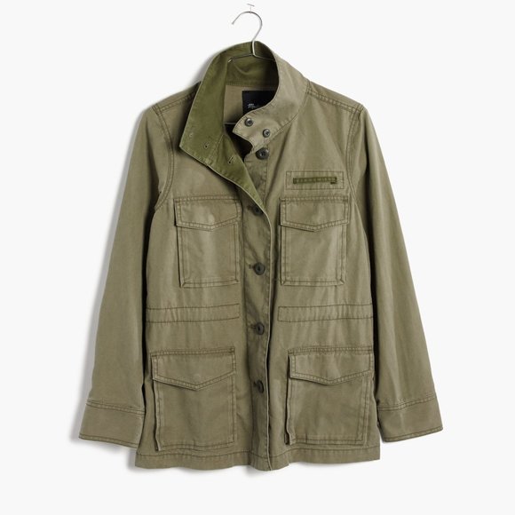 Madewell Jackets & Blazers - MADEWELL Catskills Utility Military Jacket Olive Green {3L19}